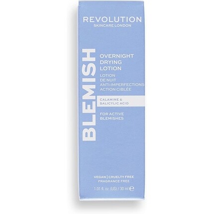 

Revolution Skincare London Ночной подсушивающий лосьон против пятен с салициловой кислотой и калием, 30 мл, Revolution Beauty