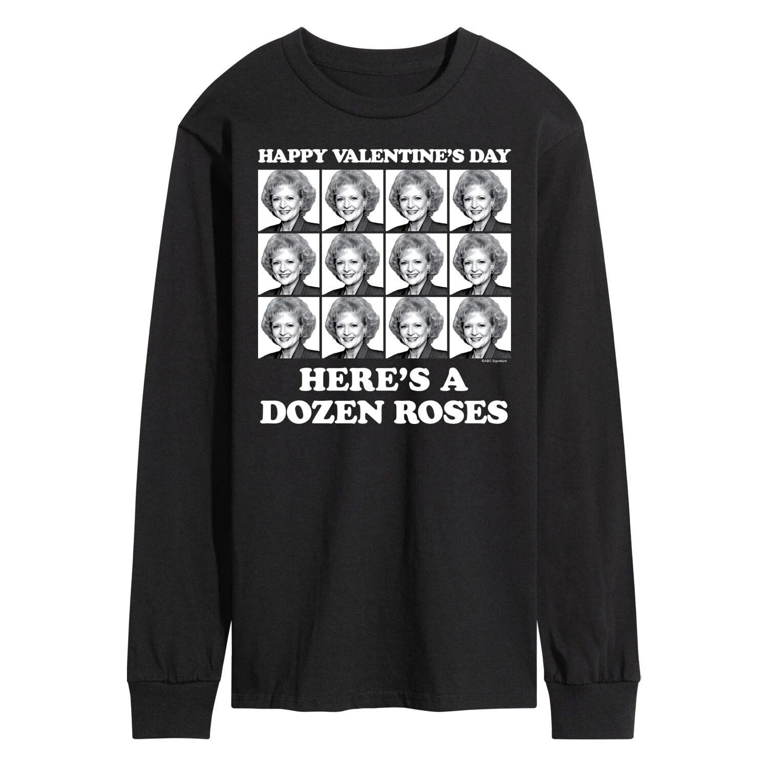 

Мужская футболка с длинными рукавами Golden Girls Dozen Roses Licensed Character
