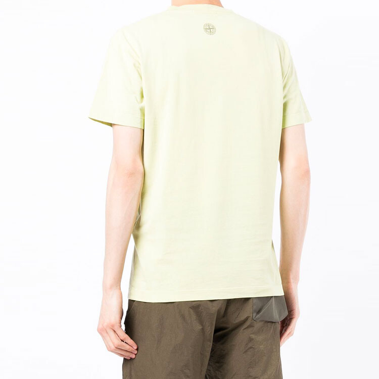 Футболка мужская желтая Stone Island, желтый — фото 4