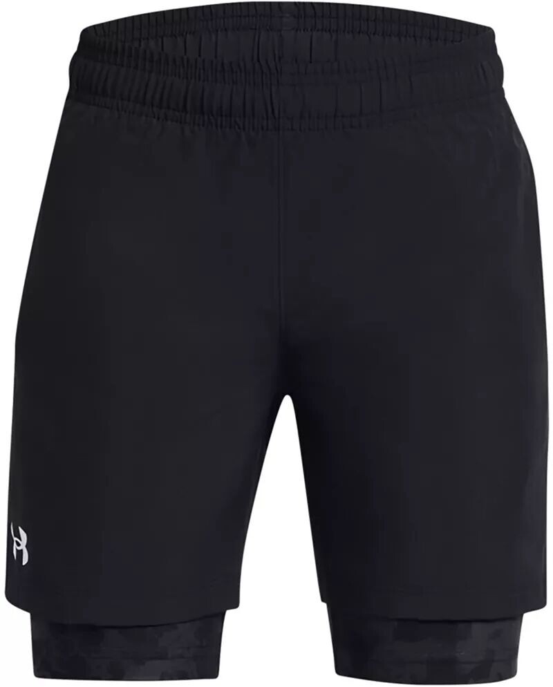 

Тканые шорты 2-в-1 для мальчиков Under Armour, черный