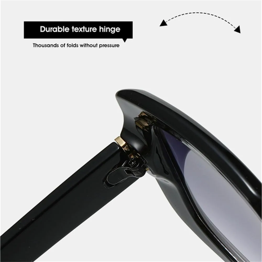 

Винтажные женские солнцезащитные очки с градиентным затемнением и защитой от УФ-излучения UV400, мужские солнцезащитные очки в стиле панк HDUBFY, White Gray Gradient