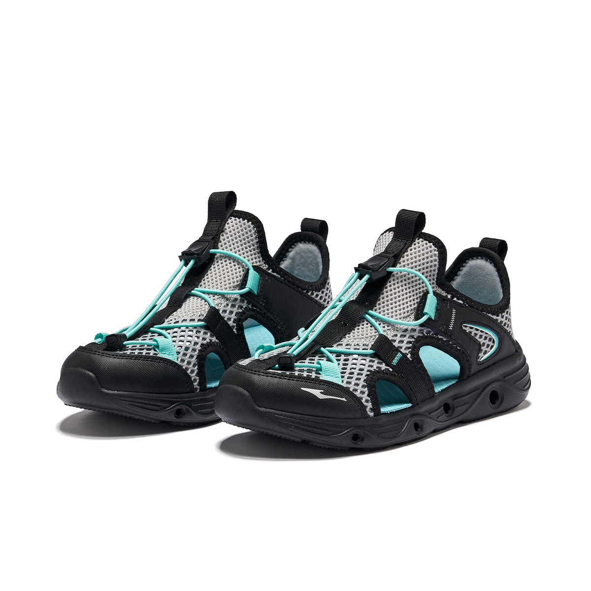 ERKE KIDS Детские сандалии Journey Slip Resistant, Breathable, Quick-Dry Low Top Haze Blue/Jet Black для подростков — фото 3