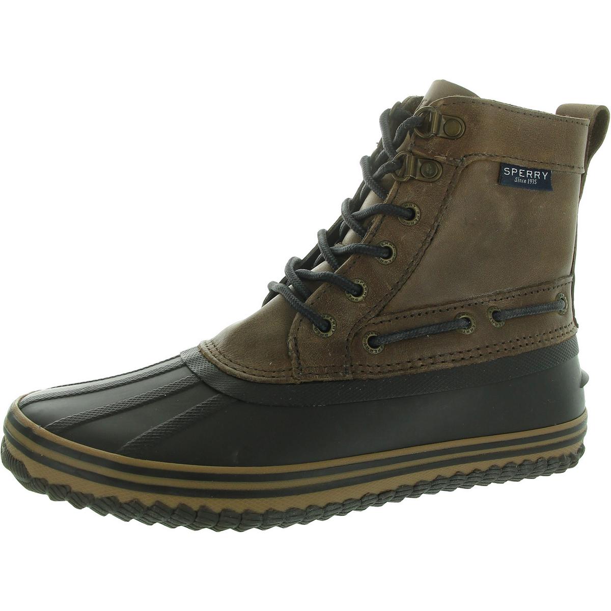 

Мужские водонепроницаемые кожаные сапоги Hunting Duck Rain Sperry, темно-коричневый