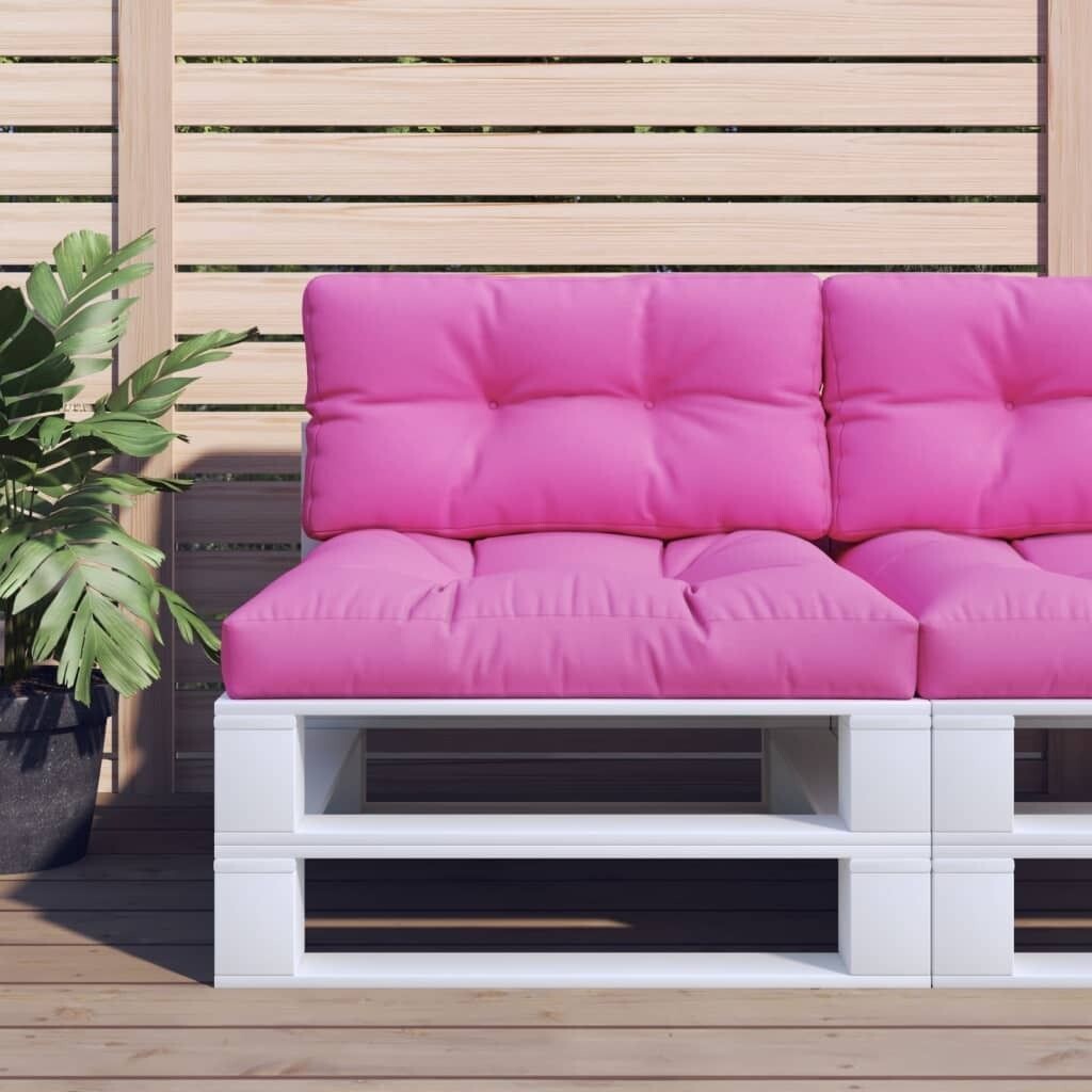 

Подушка-паллет розовая 80х80х12 см ткань DKD HOME DECOR, розовый