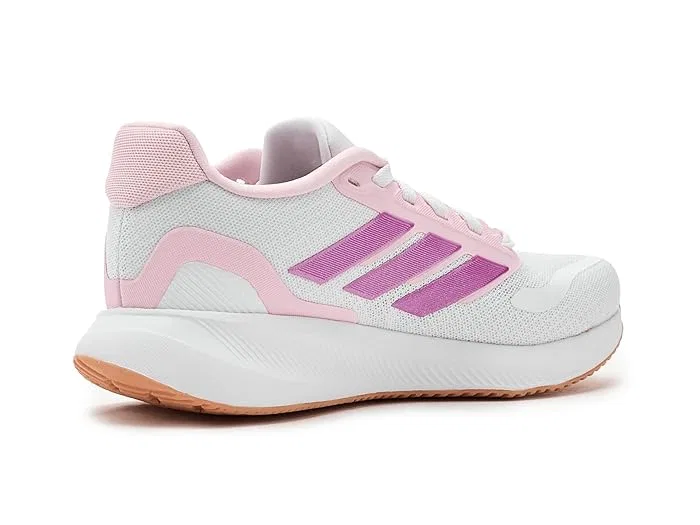 Кроссовки беговые Run Falcon 5 Adidas Kids, White/Clear Pink/Gum — фото 4