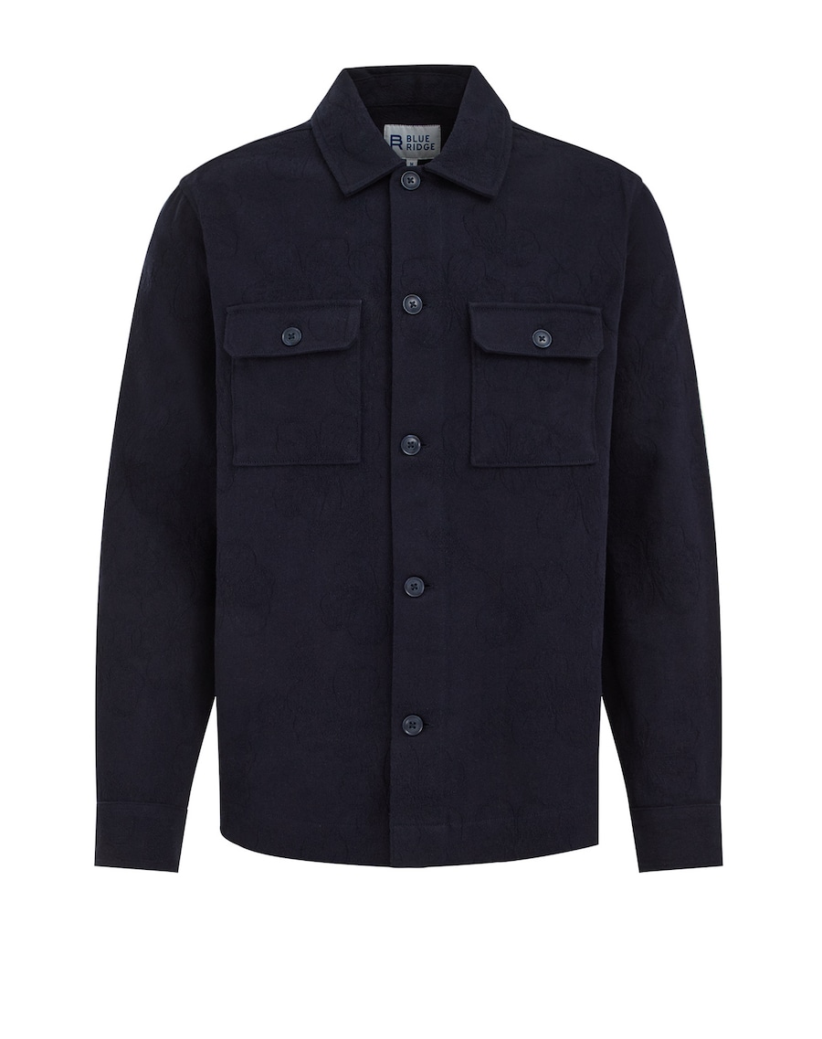 

Рубашка на пуговицах классического кроя WE Fashion, темно-синий