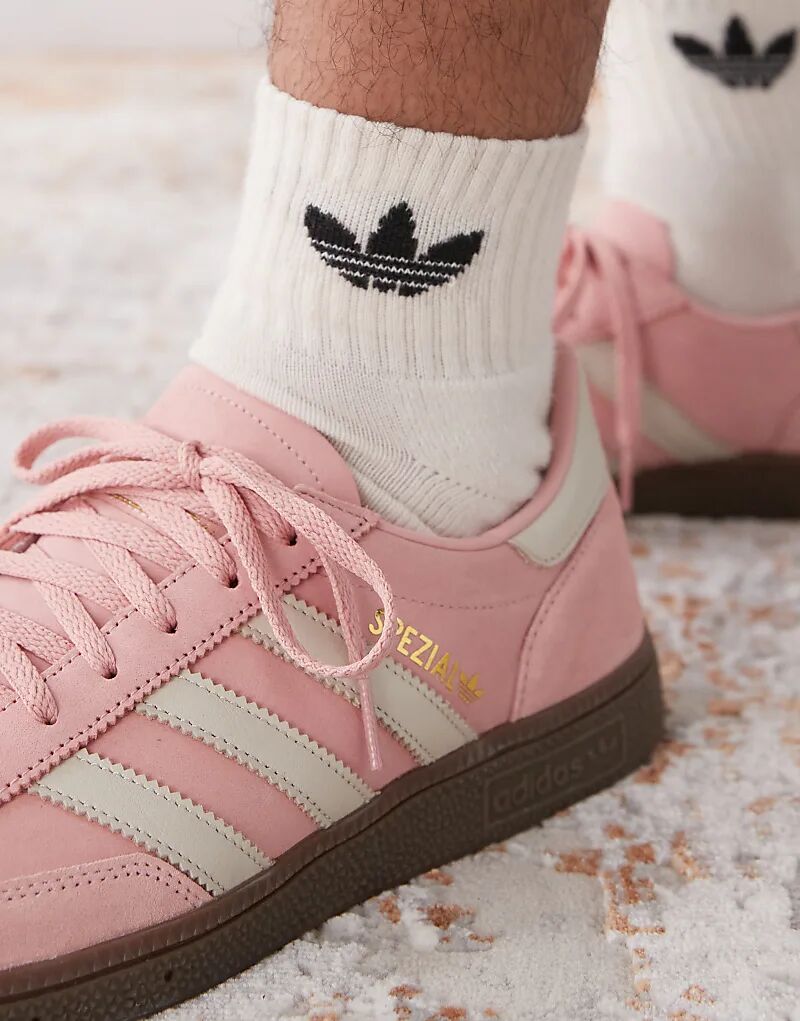 Розовые кроссовки Handball Spezial adidas Originals — фото 4