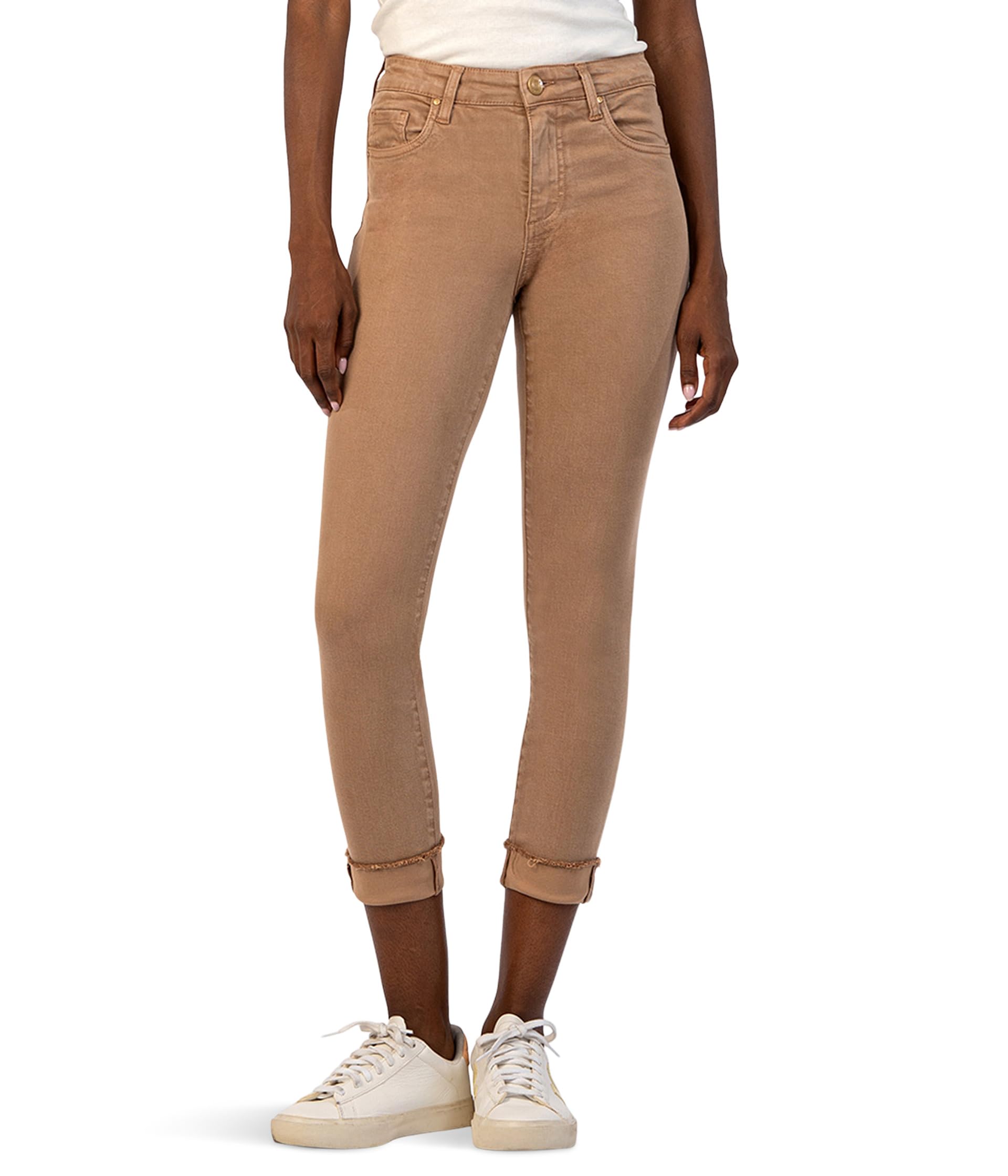 

Джинсы KUT from the Kloth Amy Crop Straight Leg In Cappuccino, Cappuccino