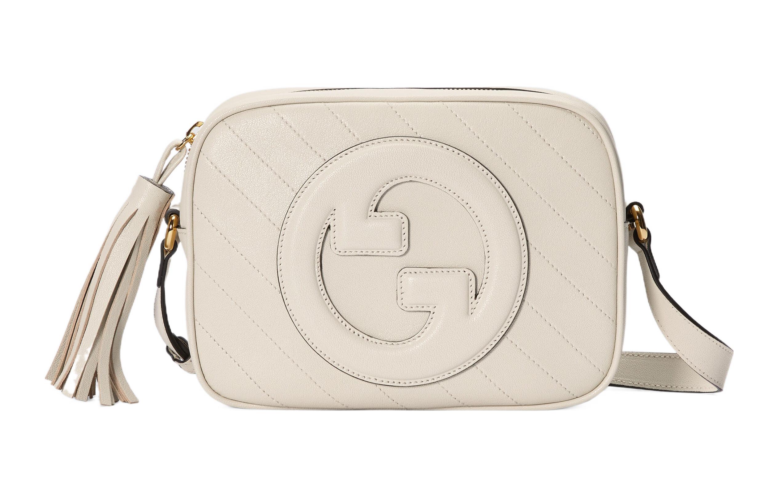 

GUCCI Белый кожаный кроссбоди через плечо для женщин