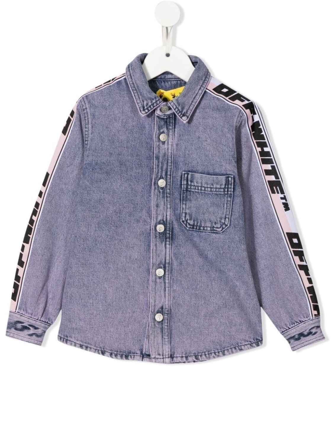 

Джинсовая куртка-рубашка Off-White Kids, фиолетовый