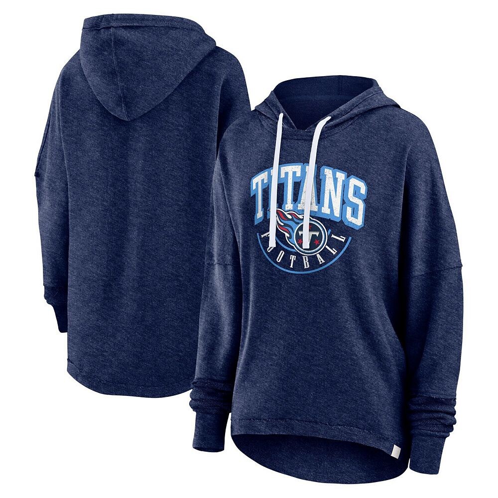 

Женская темно-синяя брендовая толстовка со шлемом и арочным шлемом Fanatics Tennessee Titans Lounge, цвет Ttn Navy