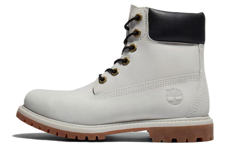 Ботинки женские Timberland Premium 6-Inch, бело-серый / черный