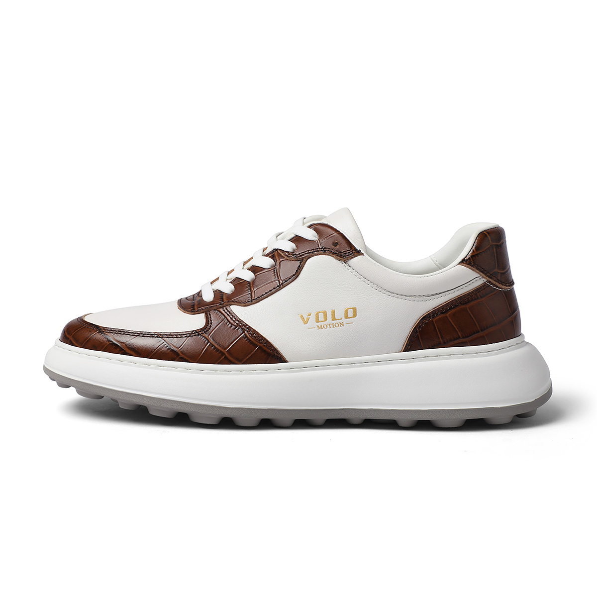 

VOLO Мужские повседневные лоу-топы бело-коричневые 179V5013D, цвет White Brown 179V5013D