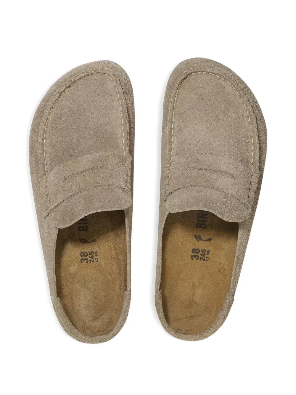 Замшевые лоферы Naples BIRKENSTOCK, бежевый — фото 3