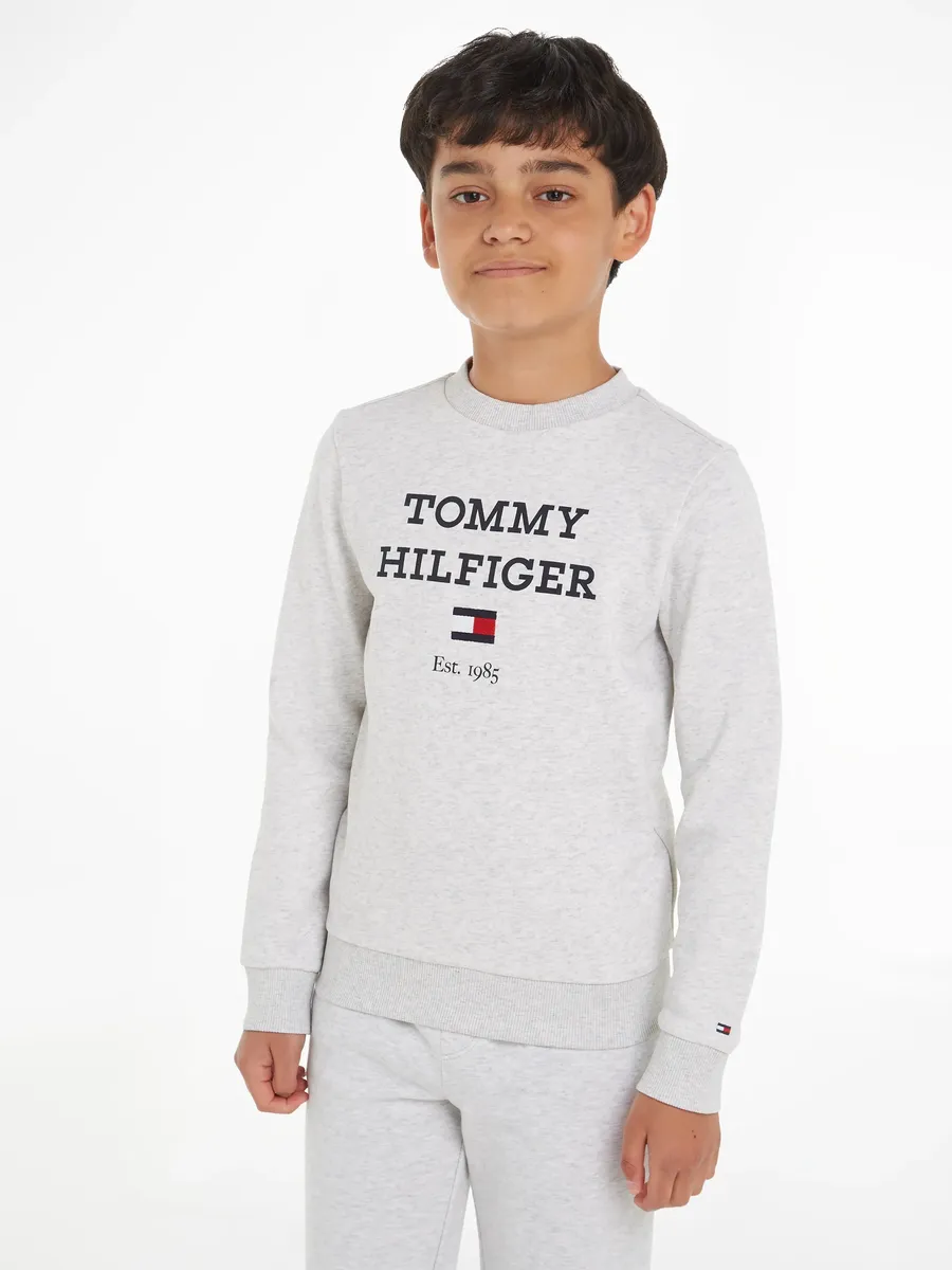 

Толстовка Tommy Hilfiger "TH LOGO SWEATSHIRT", с большим логотипом, серый