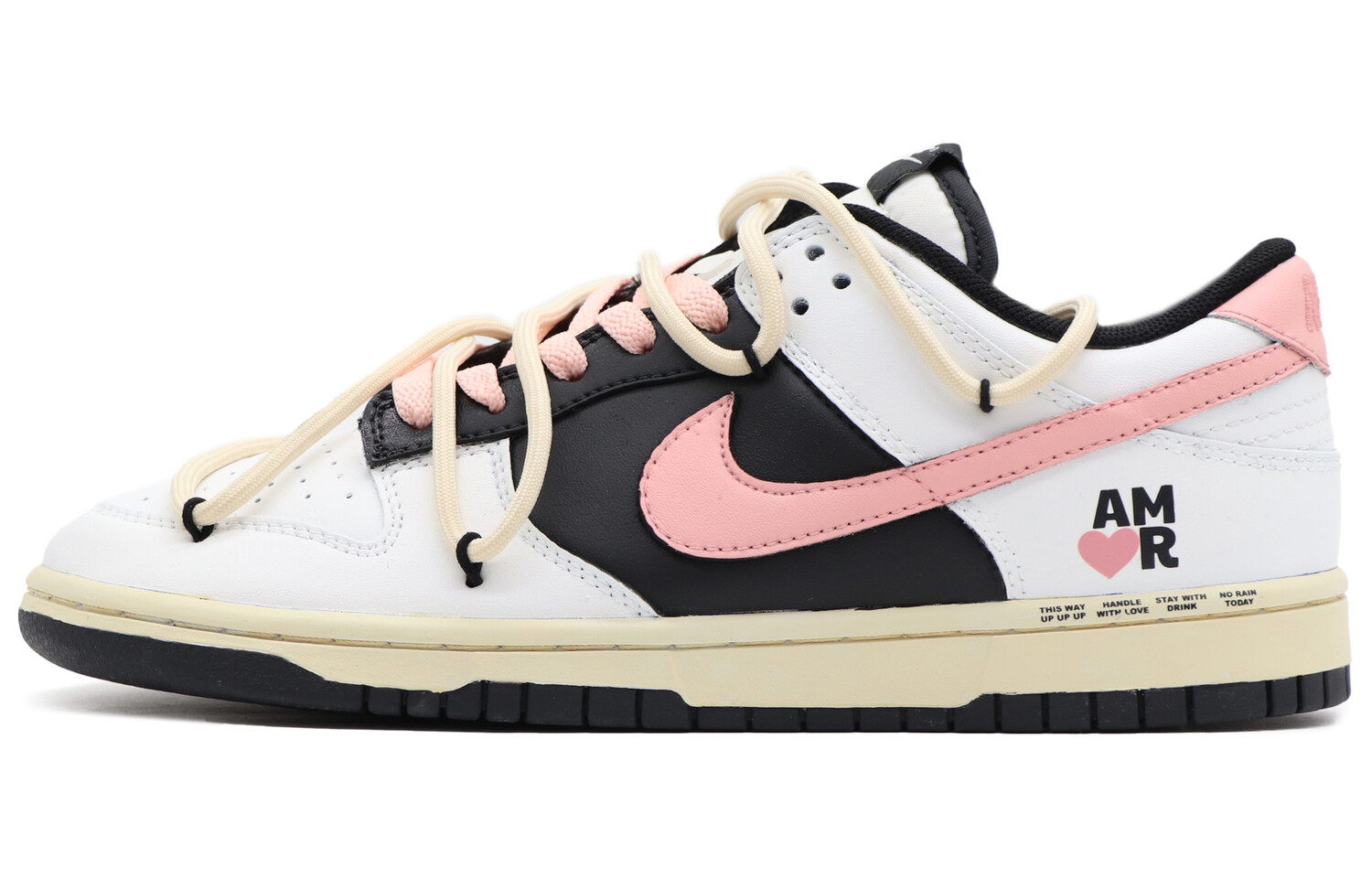 

Кроссовки Nike Dunk Skateboarding Shoes Men Low-top Black/powder, черный