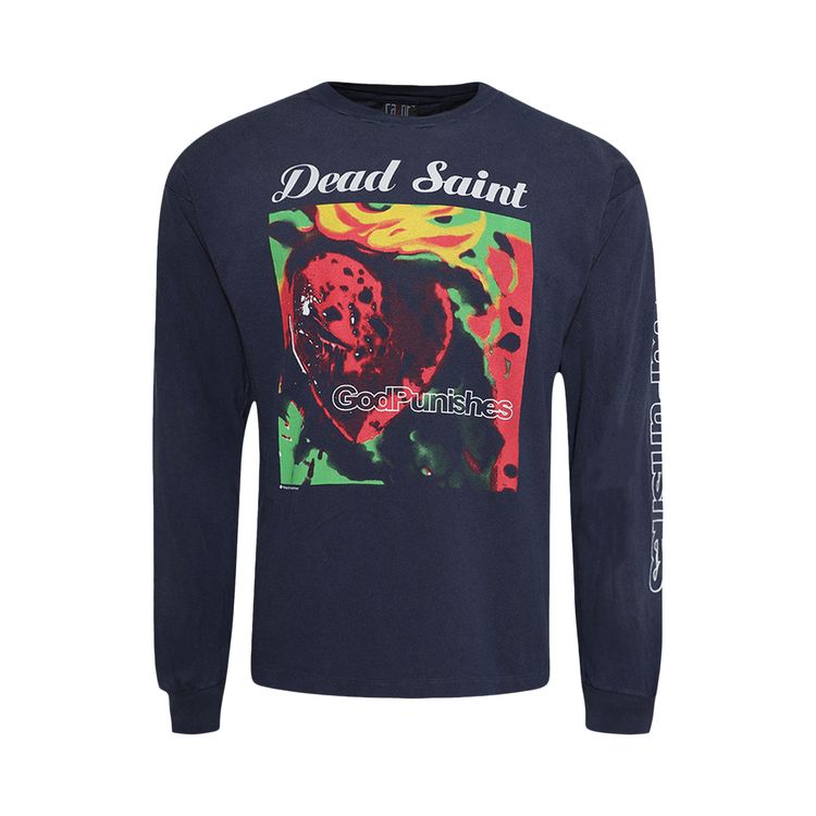 

Футболка SAINT Mxxxxxx Dead Saint Long-Sleeve Tee Navy, синий