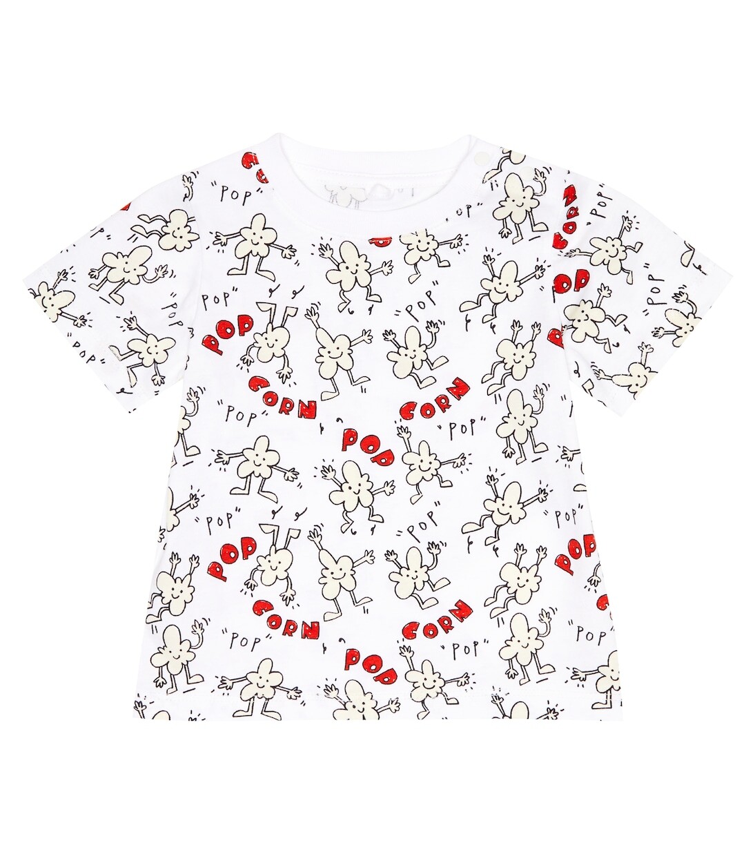

Хлопковая футболка с детским принтом Stella Mccartney Kids, белый
