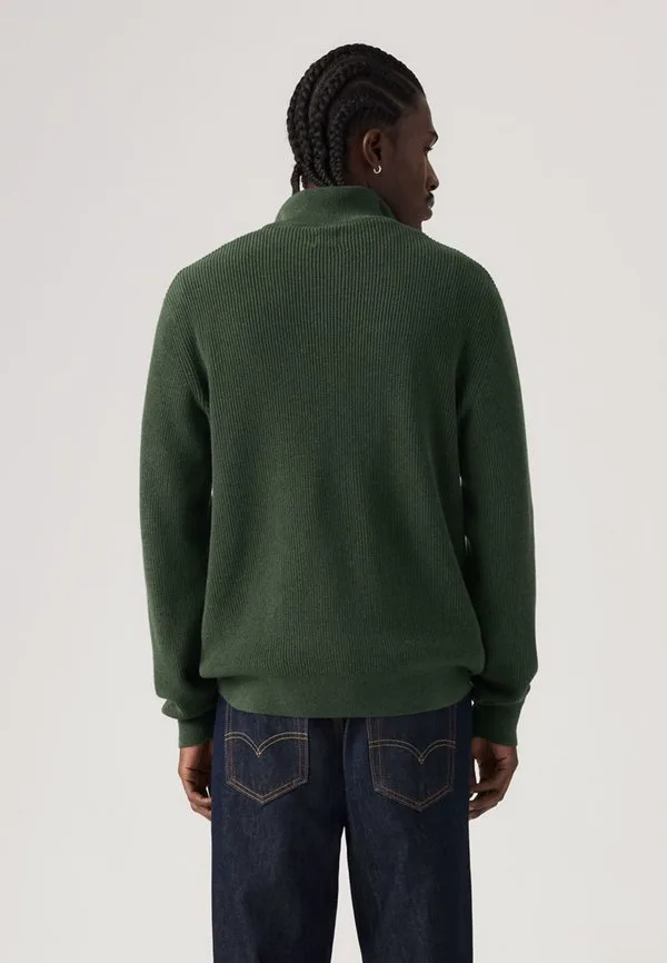 Свитер с застежкой-молнией на четверть длины Levi'S, Duffel Bag Heather Green — фото 3