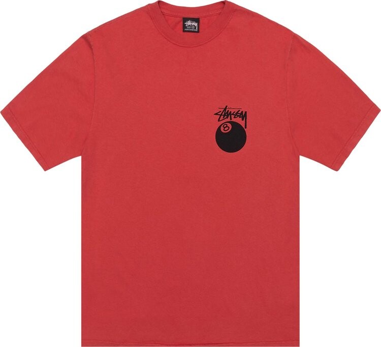 

Футболка Stussy 8 Ball 'Guava', красный