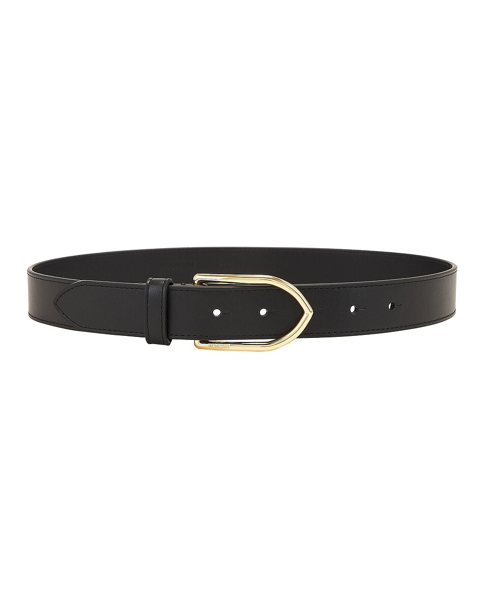 

Ремень La Ceinture Bambino Jacquemus, черный/золотой