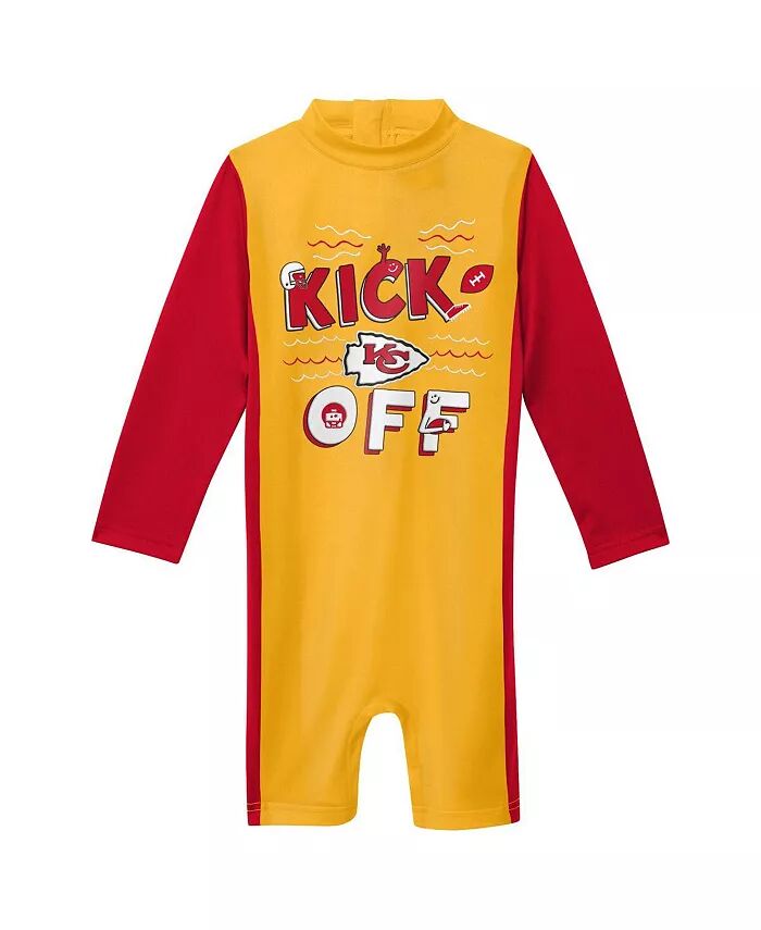 

Гидрокостюм Kansas City Chiefs Wave Runner с длинным рукавом для мальчиков и девочек Outerstuff