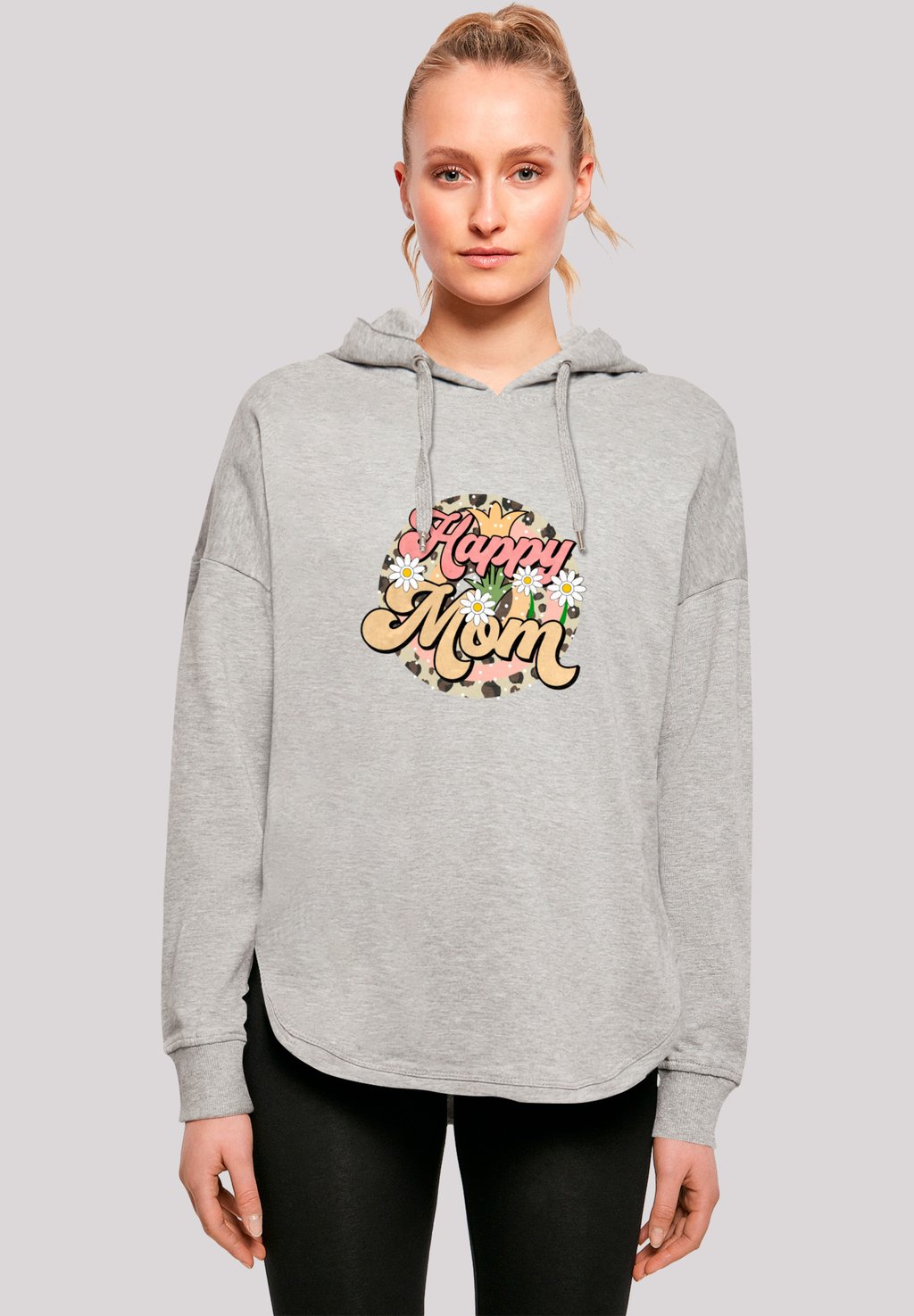 

Толстовка MOTHERS DAY FLORAL DESIGN HAPPY MOM - Hoodie F4NT4STIC, серый