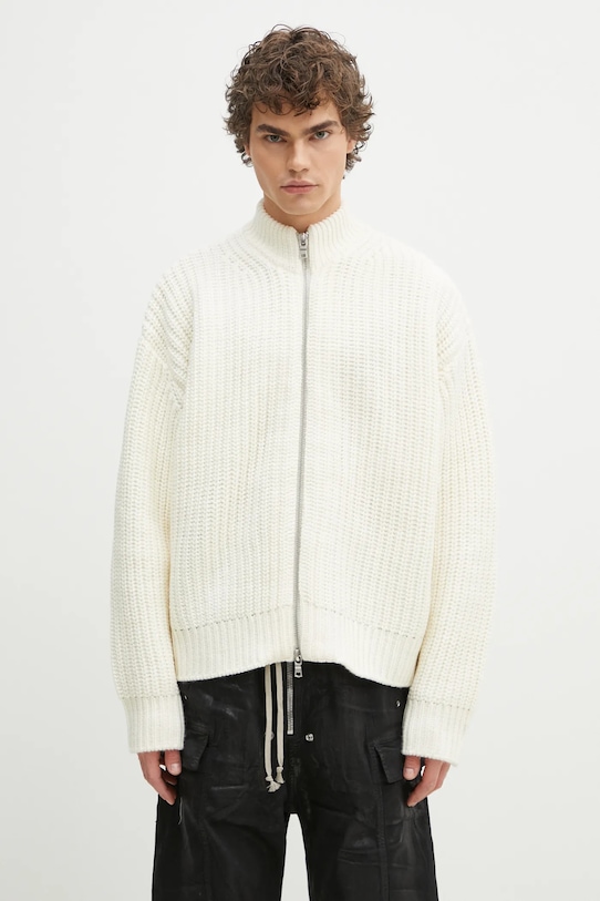 

Кардиган с добавлением шерсти Chuky Rib Knit Track Jacket Mki Miyuki Zoku, бежевый