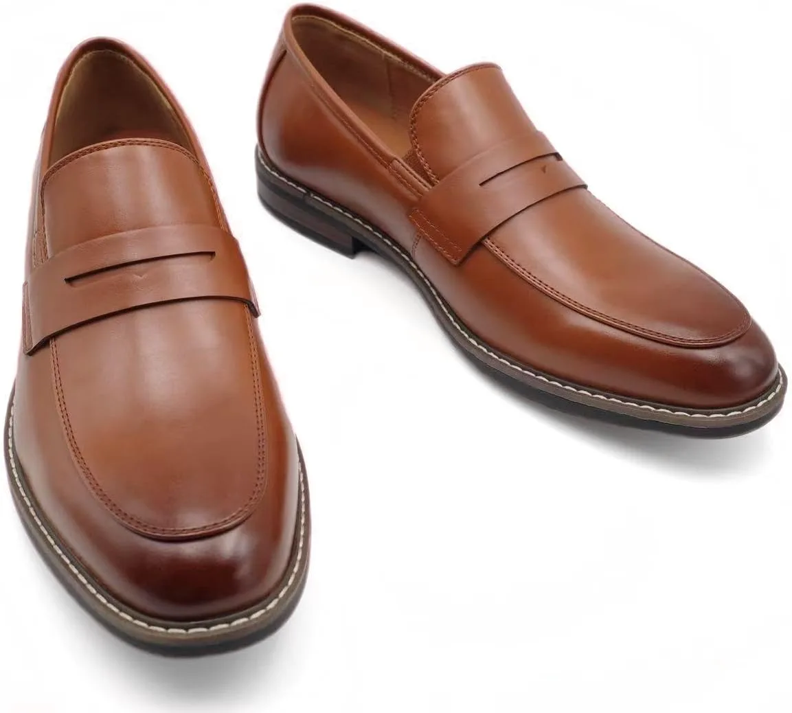 Лоферы Finishing & Sewing Men's Classic Moc-Toe Penny Loafers, коричневый — фото 2