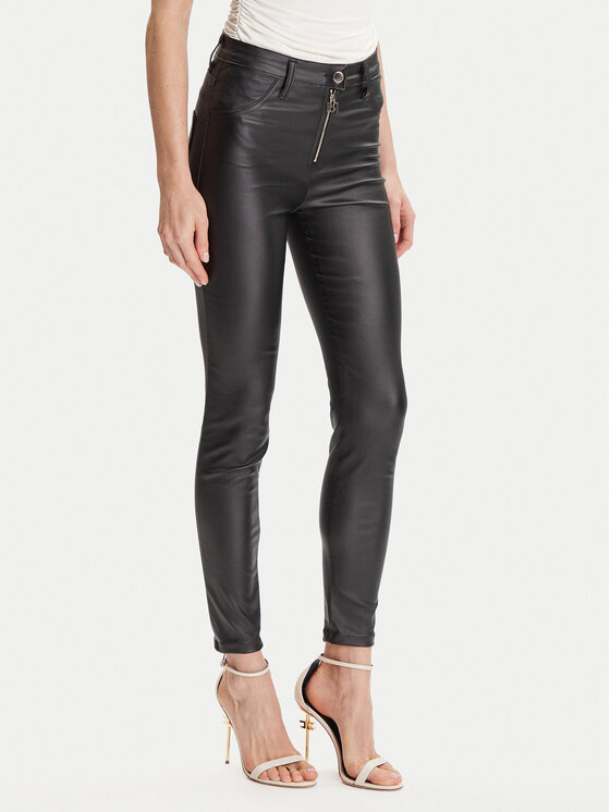 

Брюки из искусственной кожи skinny fit CFC0126158003 Rinascimento, чёрный