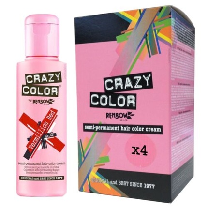 

X4 Полуперманентная краска для волос - Ярко-красный Renbow Crazy Color