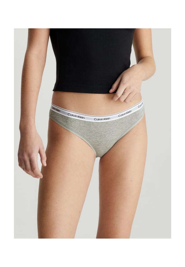 

Современные трусы с логотипом и поясом с логотипом Calvin Klein, серый