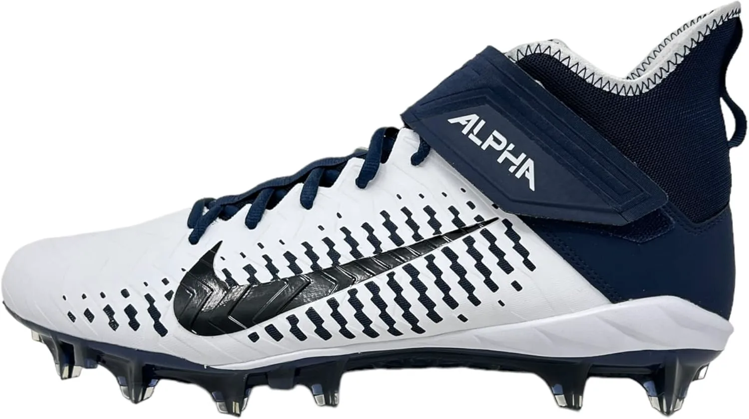 

Футбольные бутсы Nike Alpha Menace Pro 2 Mid для мужчин, белый/черный/темно-синий