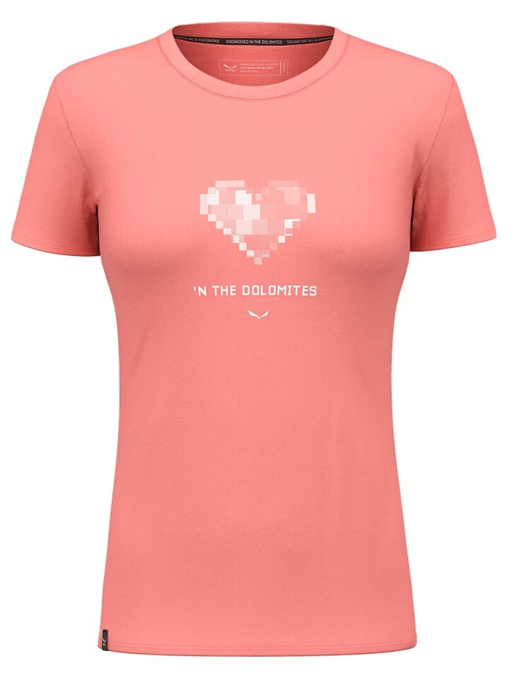 

Спортивная футболка Salewa Funktionsshirt Pure Heart, красный