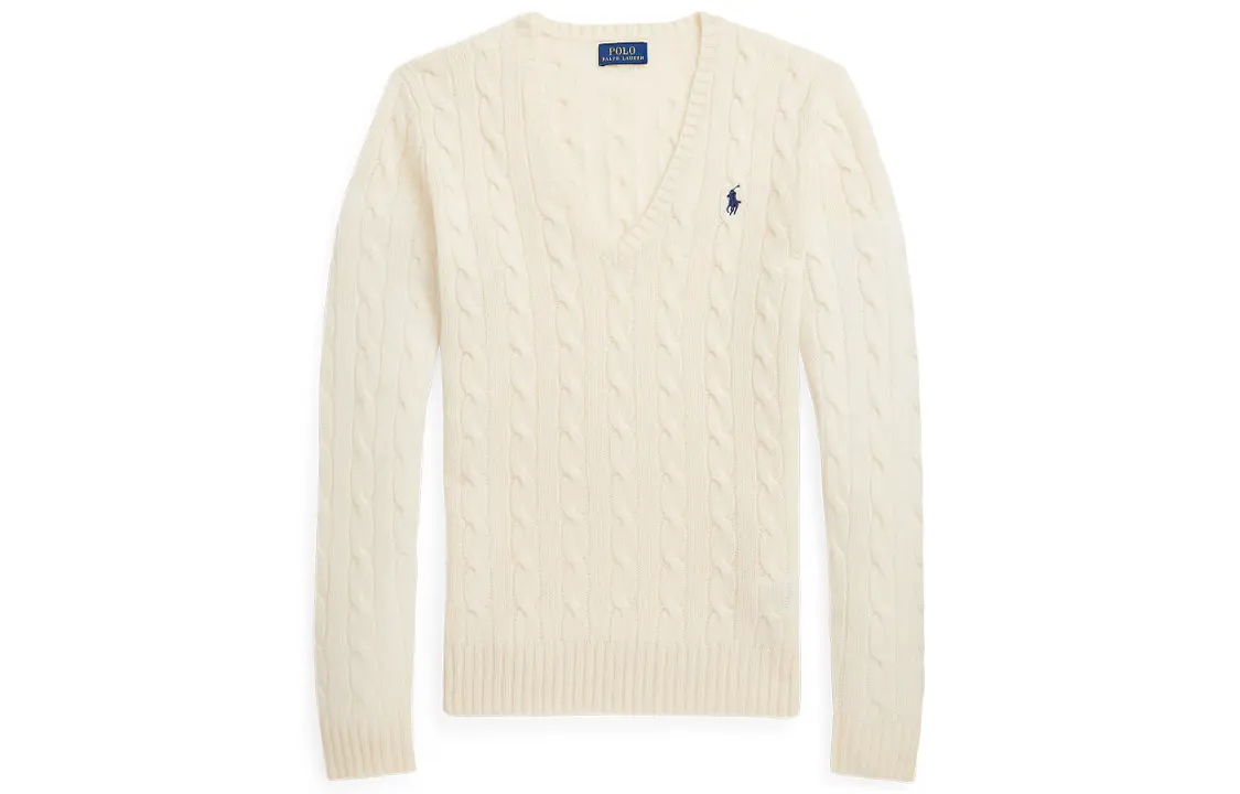 

SS22 Вязаный топ женский белый Polo Ralph Lauren