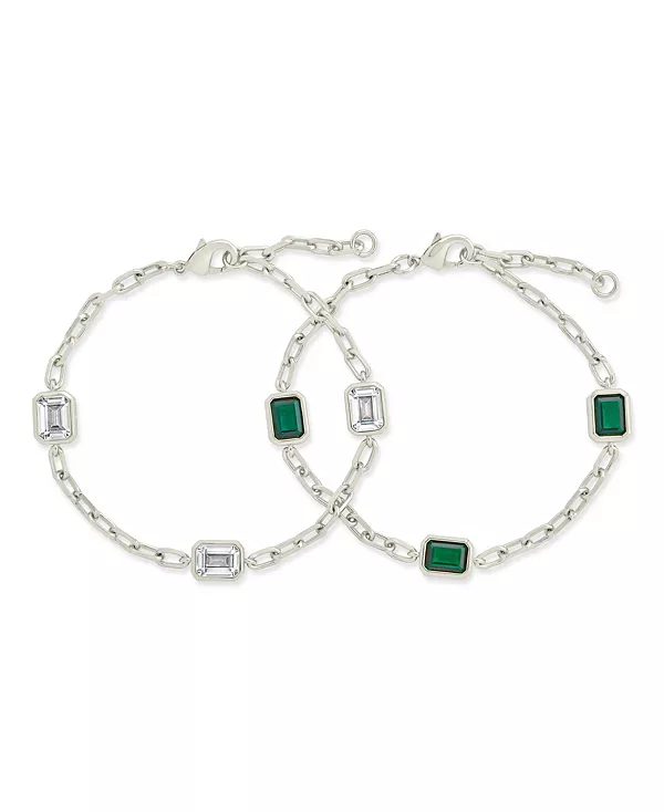 

Браслет-Цепочка Lennox Station с кубическим цирконием Sterling Forever, silver