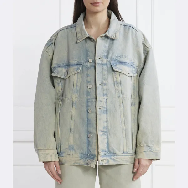 

Джинсовая куртка оверсайз Tommy Hilfiger, синий