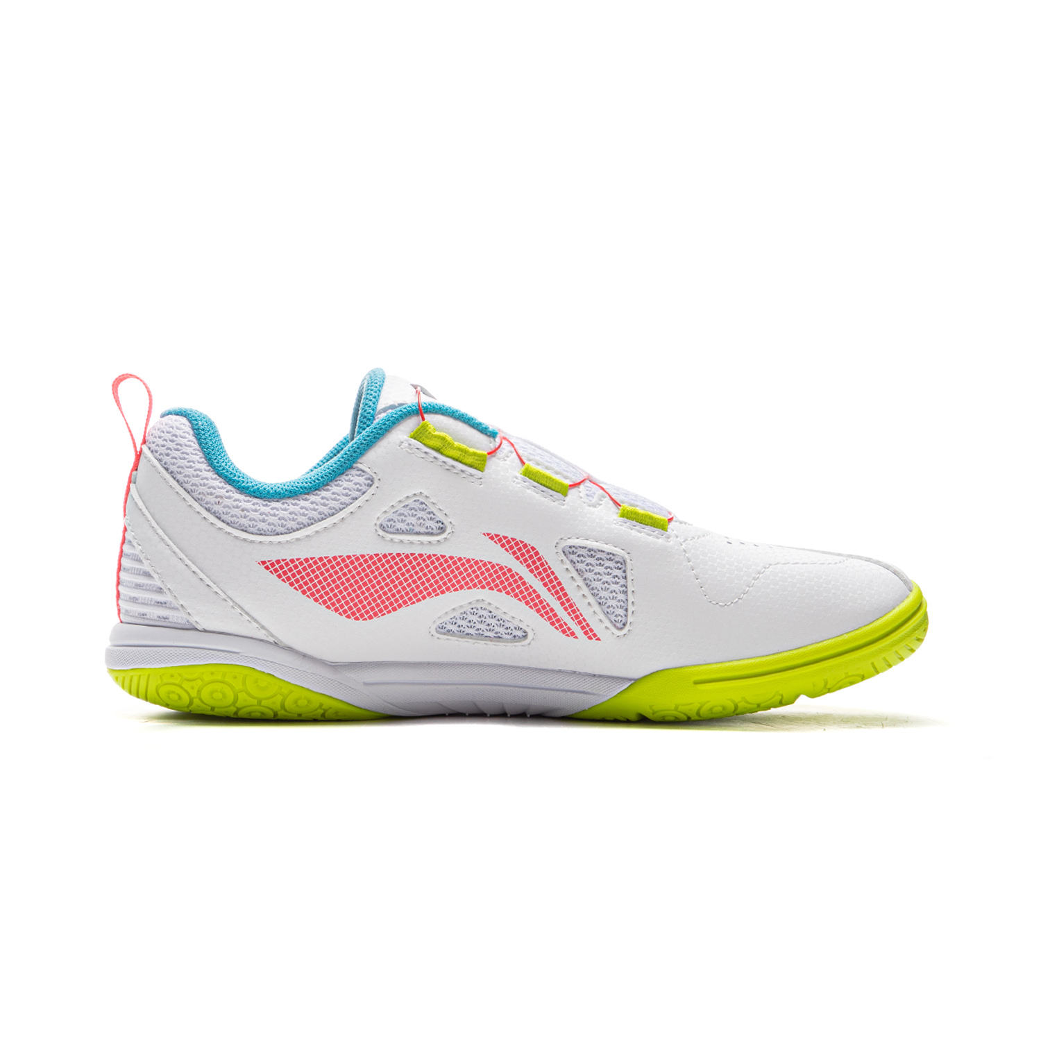 LINING Серия для настольного тенниса низкие детские тренировочные кроссовки white/fluorescent flame red kids' — фото 3