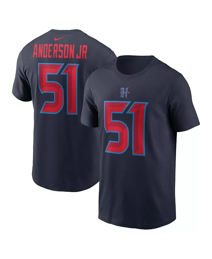 

Мужская футболка Will Anderson Jr. Navy Houston Texans с именем и номером Nike