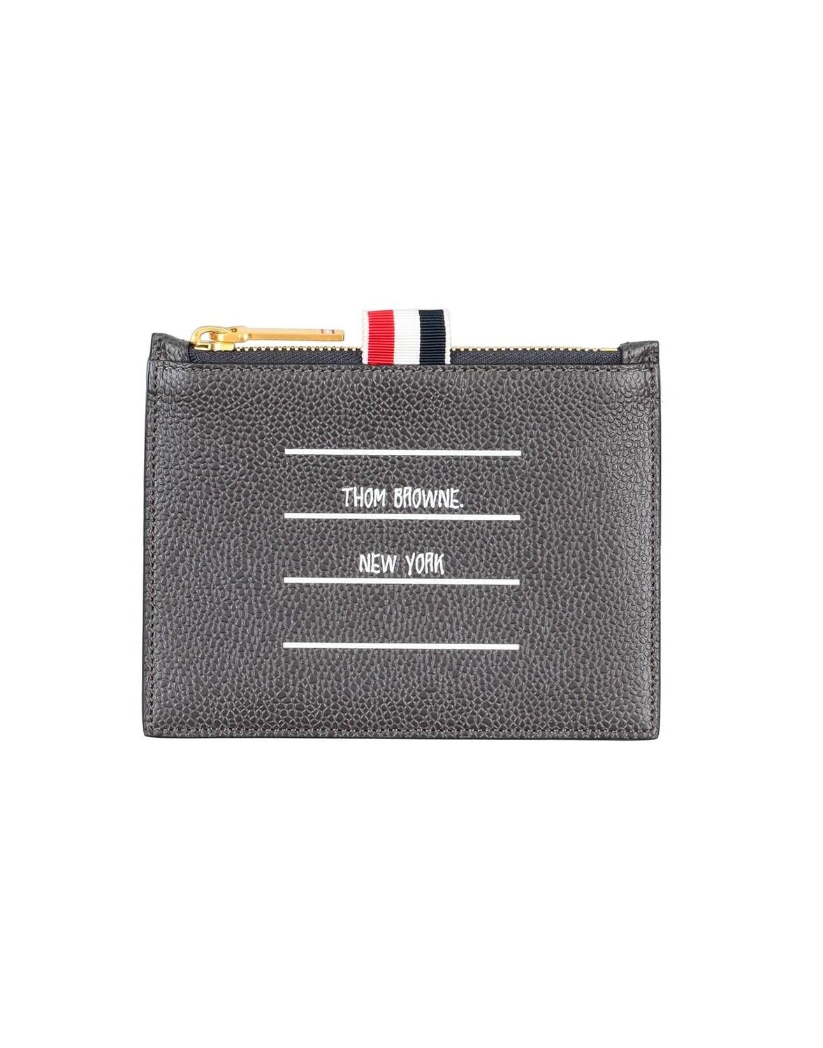 

Кошелек для монет Thom Browne, угольно-серый