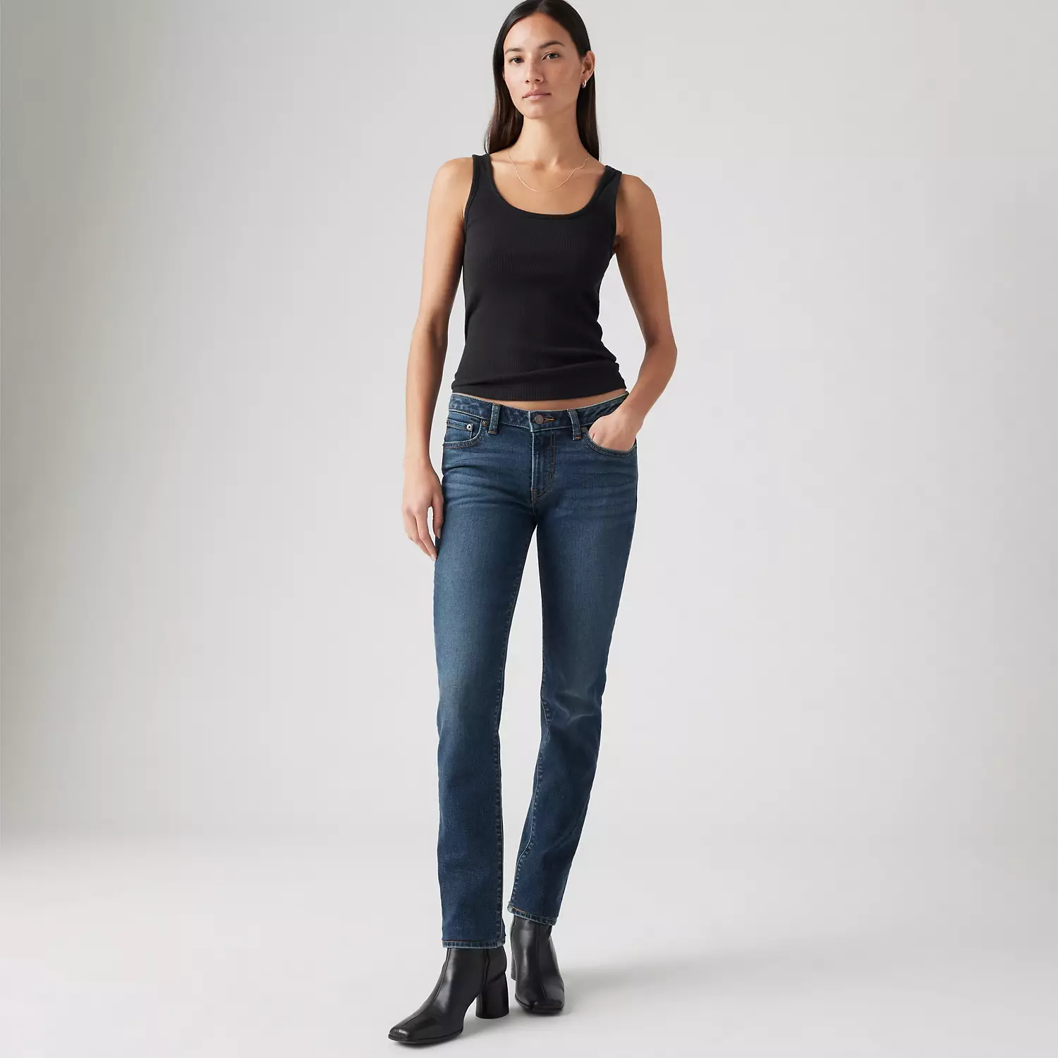 

Супернизкие женские джинсы скинни Levi's, цвет Don't You Know - Dark Wash
