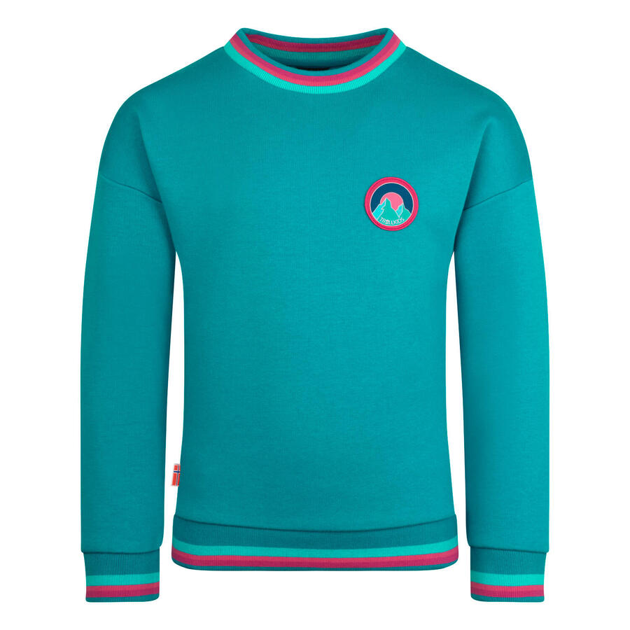 

TROLLKIDS Толстовка для девочек Senja темно-бирюзового цвета