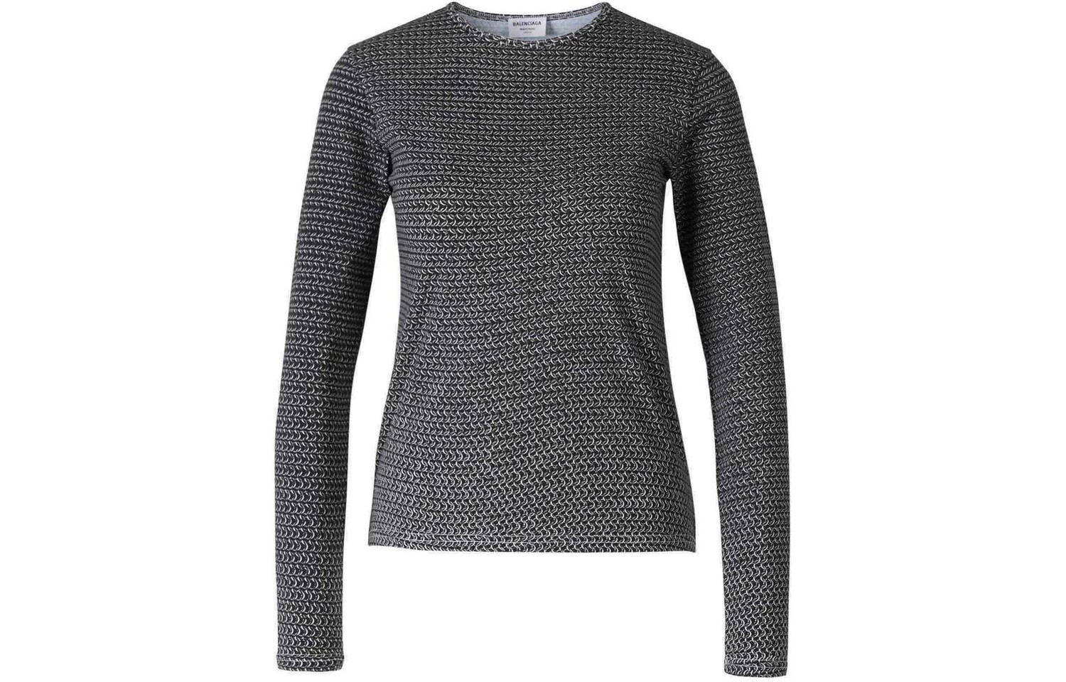 

Футболка женская Balenciaga, серо-черный