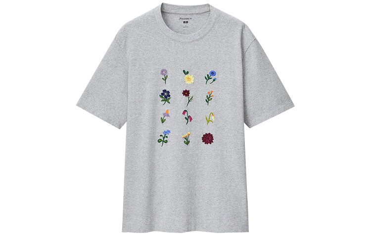 

Футболка Jw Anderson X Мужская серая Uniqlo, серый