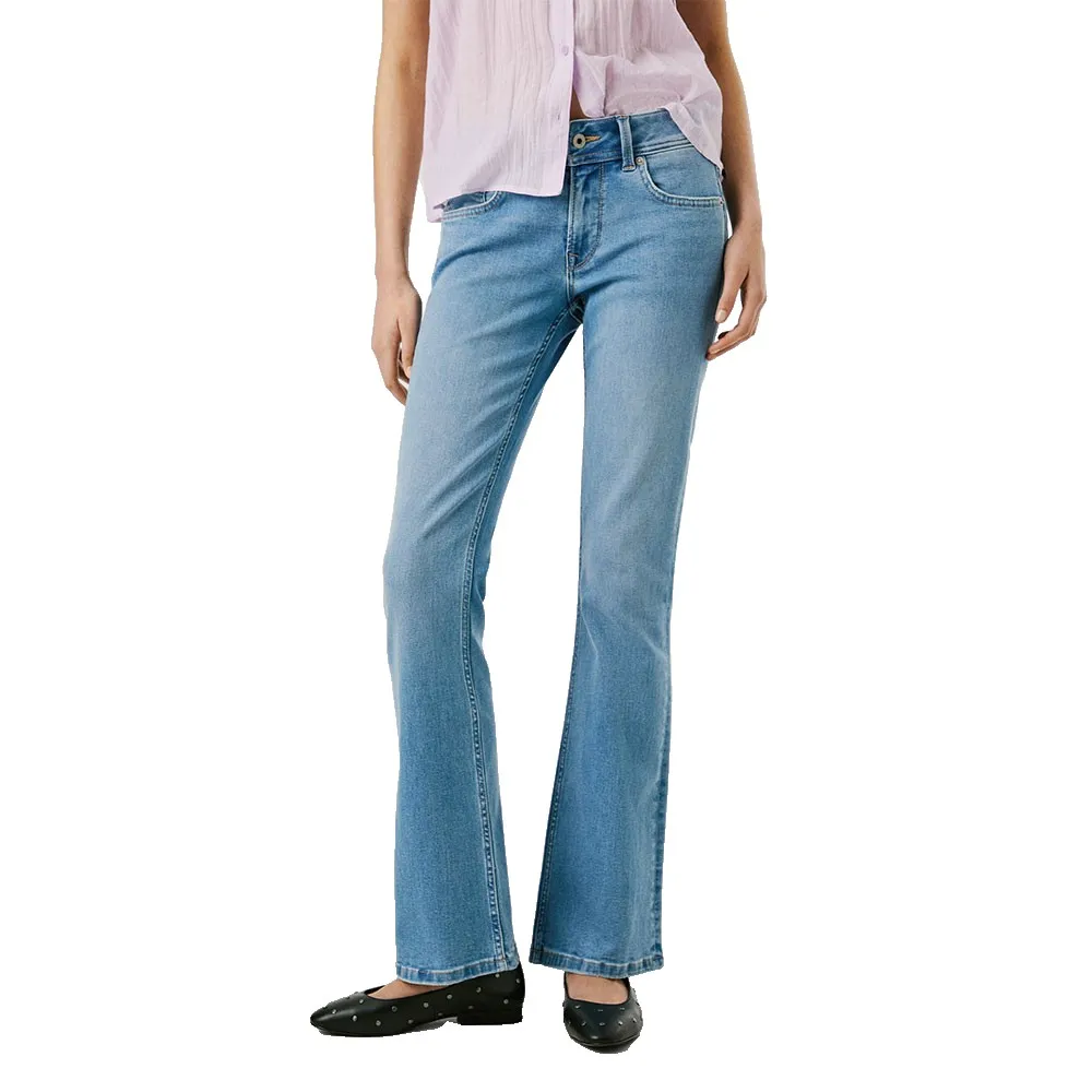 

Джинсы Pepe Flare Pimlico low waist, синий