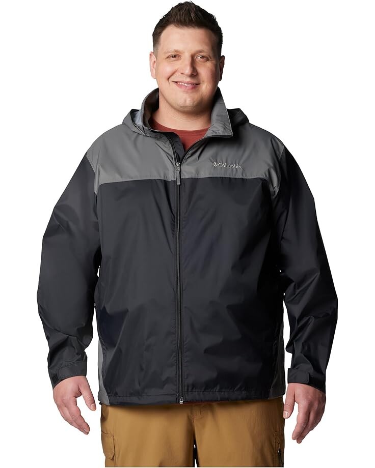 

Куртка Columbia Big & Tall Glennaker Lake II Rain Jacket, цвет Black/City Grey