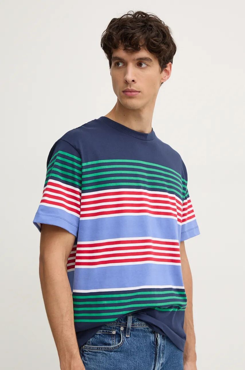 

Хлопковая футболка United Colors of Benetton, темно-синий