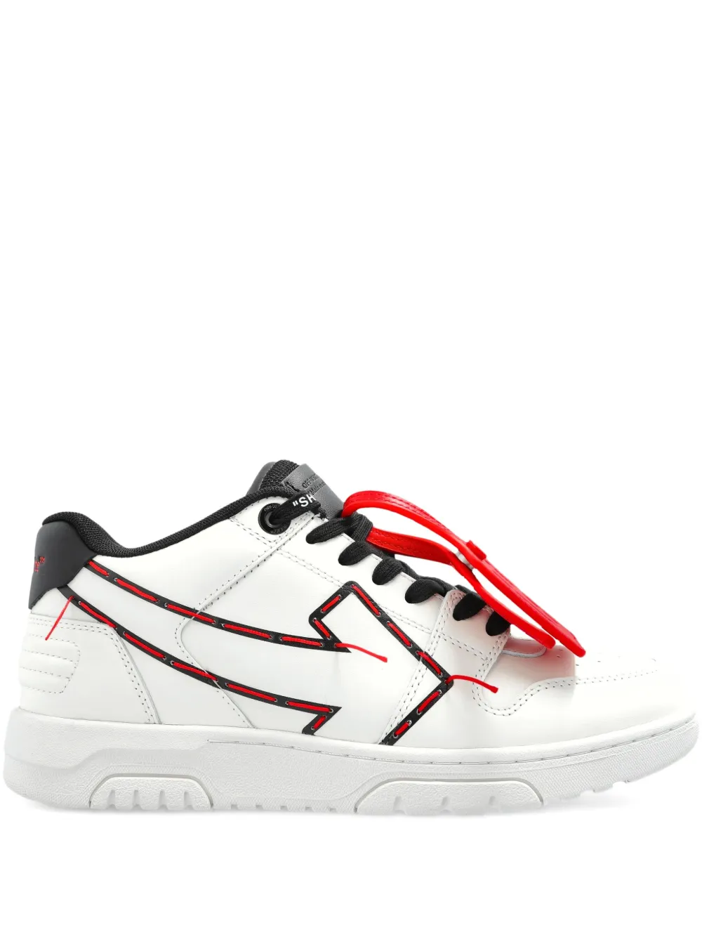 Кеды с низким верхом и молнией OFF-WHITE, белый