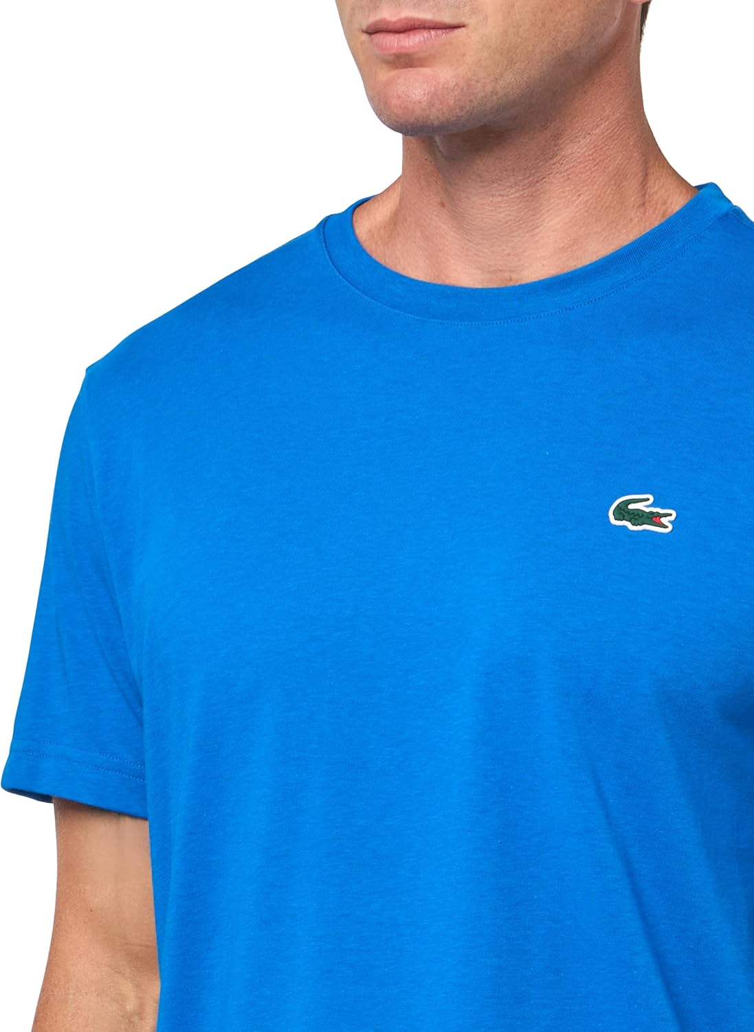 Футболка Lacoste, мужская, с принтом теннисного корта, Gipsy Blue — фото 3