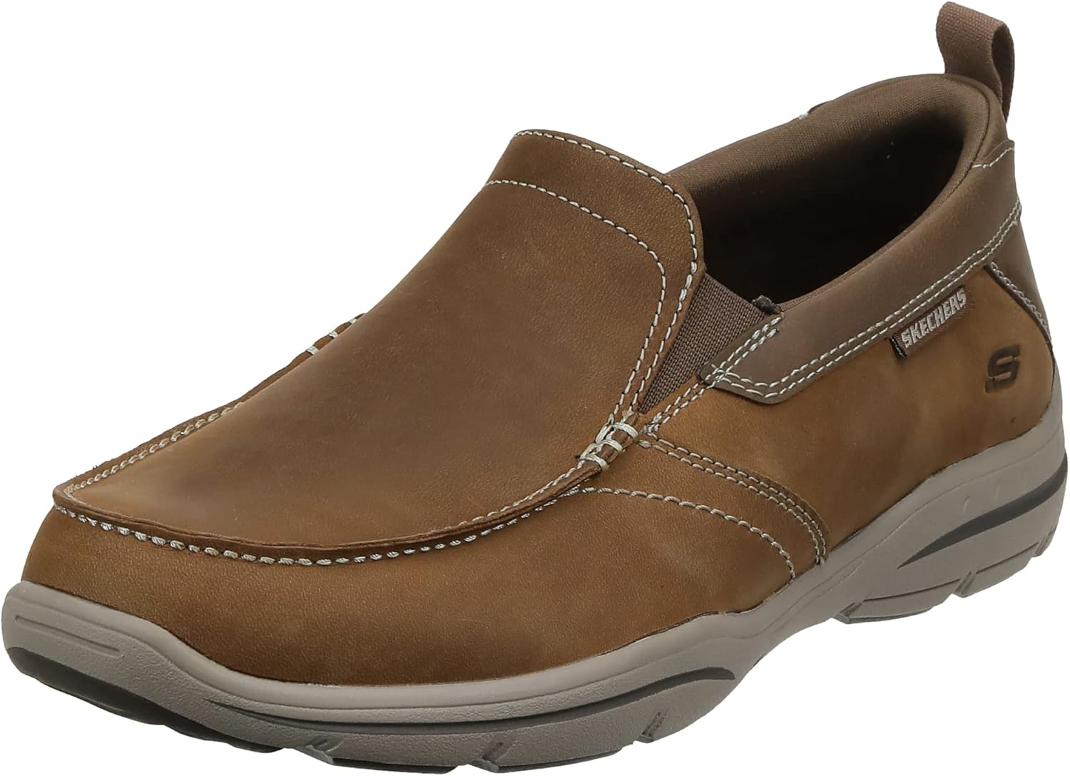 

Мужские лоферы Skechers Relaxed Fit: Harper - Forde на пятке, Dsch (Brown)